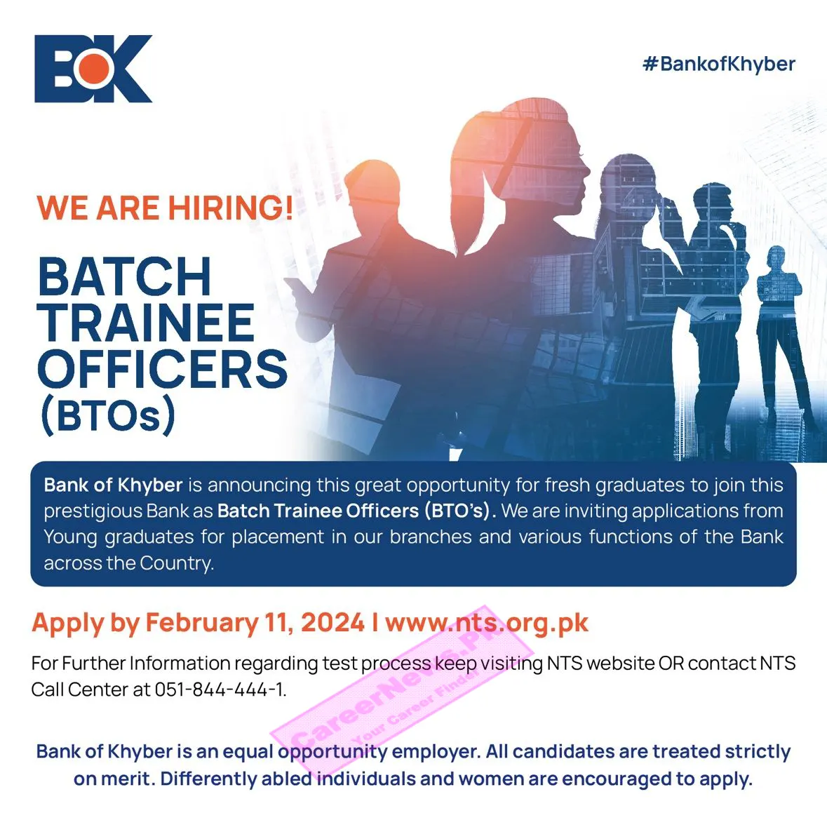 Bank of Khyber Batch Trainee Officers BTO Program 2024