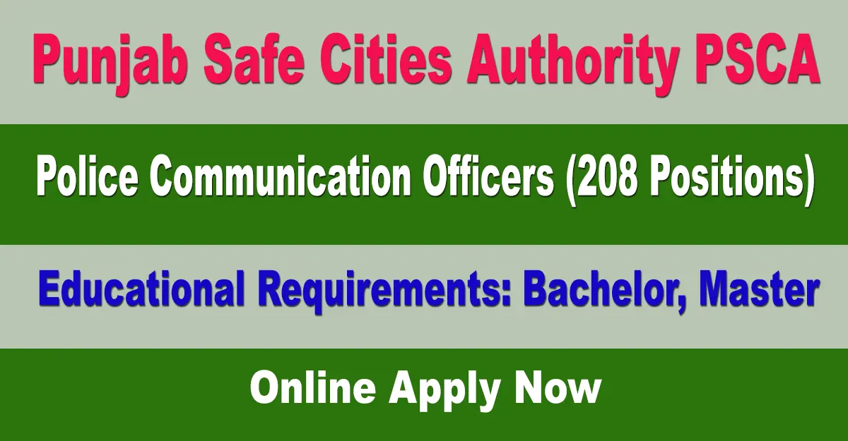 Police Communication Officers Required at PSCA