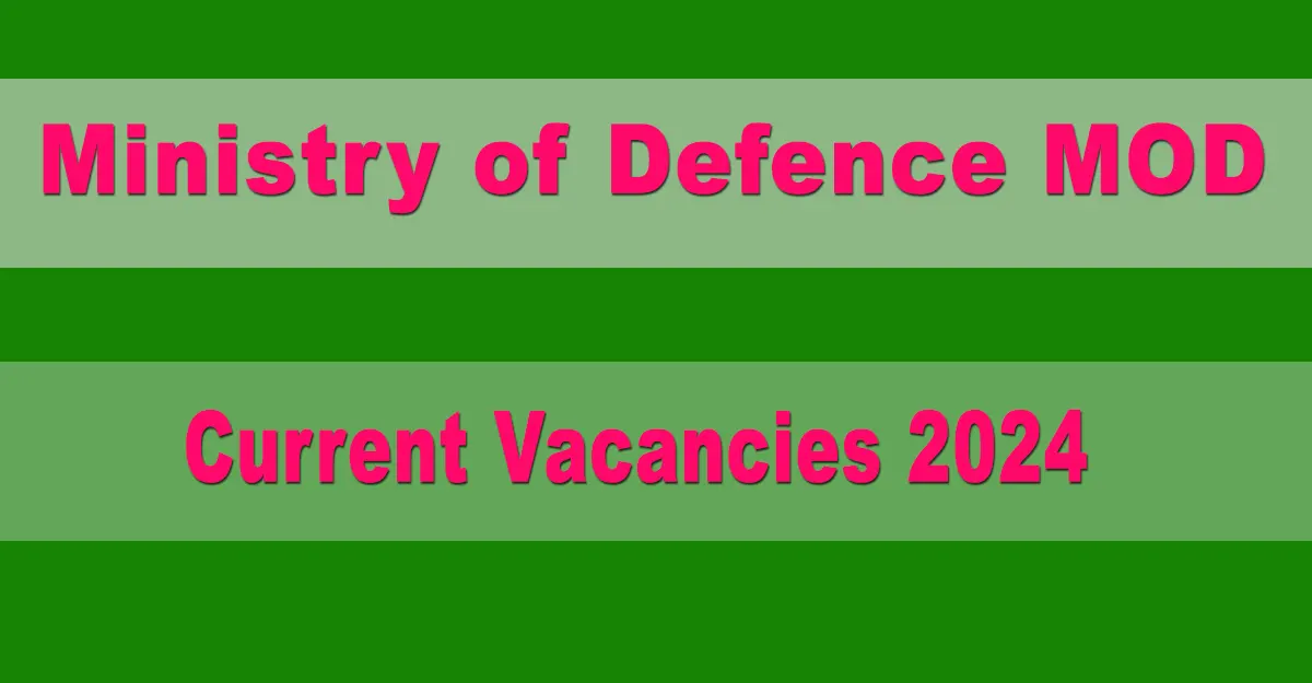 Defence Ministry Current Openings 2024