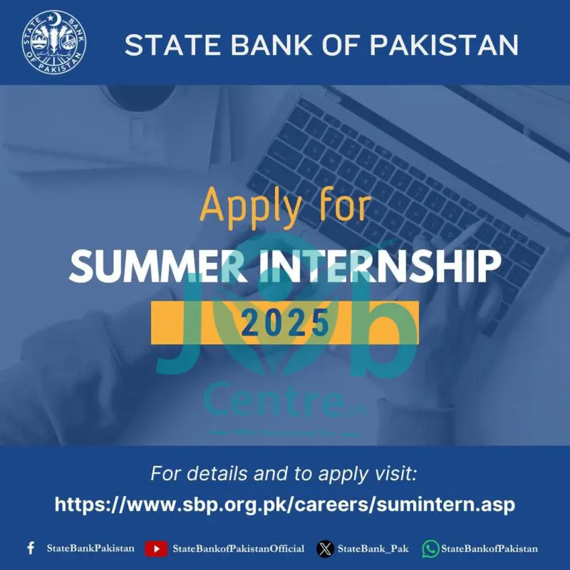 SBP Internship Program 2025 Advertisement